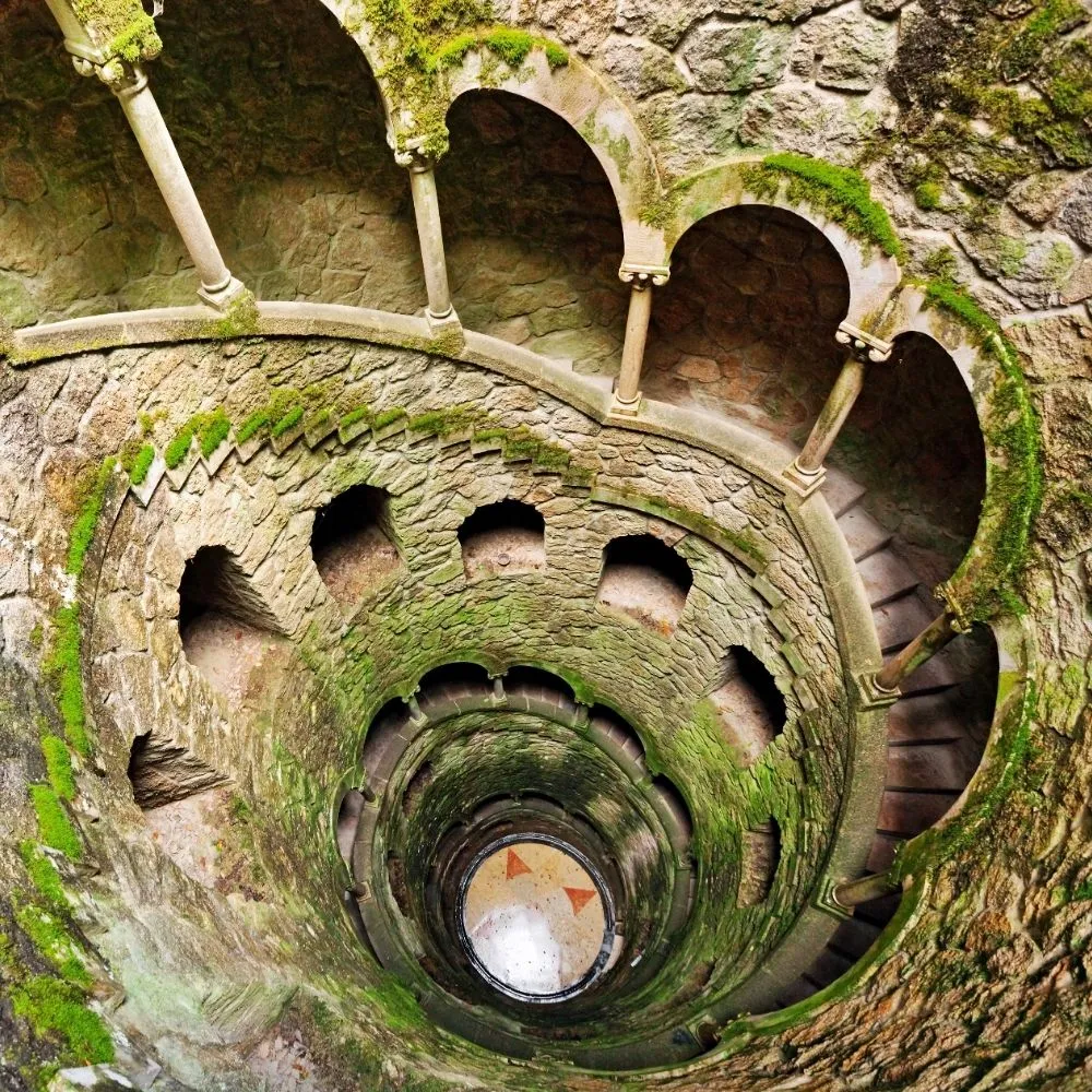 Circular staircases of Pena Palace in Sintra – Colorido Tours